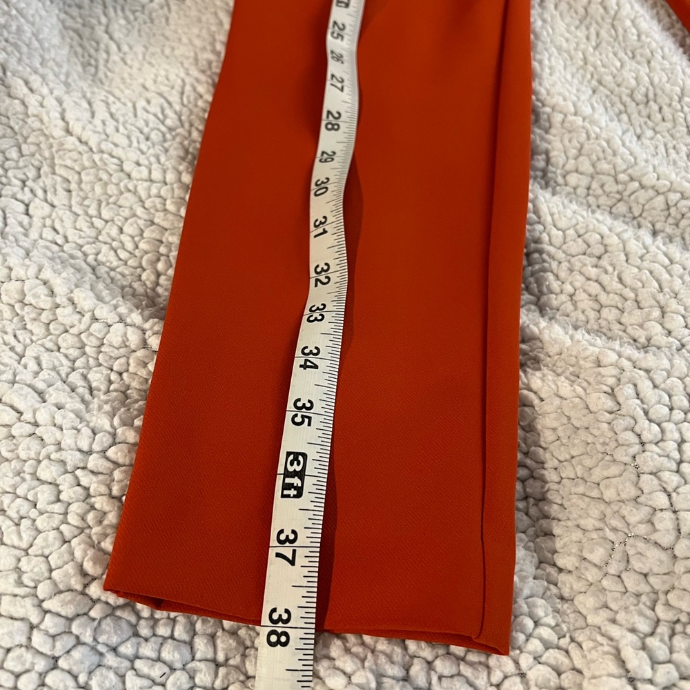 Veronica Beard NWOT Honolulu Scuba Red Slim Fit Pants - Picture 5 of 6
